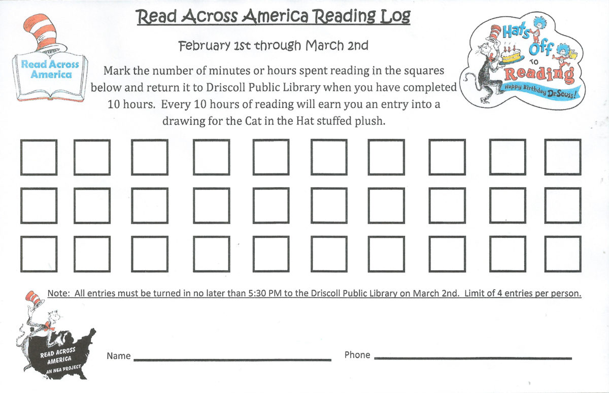 Celebrate National Read Across America Day the Driscoll Public