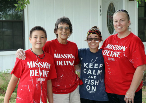 Mission Devine volunteers at work this week