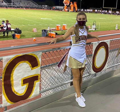 DHS cheerleader captain Brianna Bowyer speaks COVID challenges