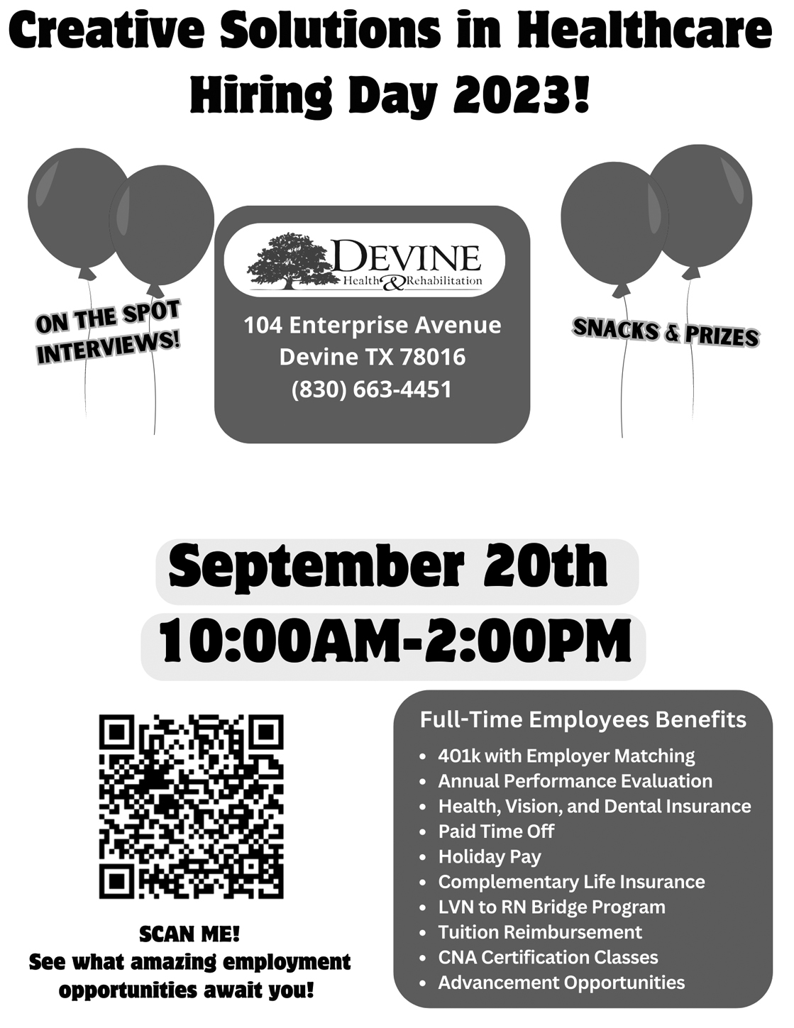 Devine Health and Rehab to host Healthcare Hiring day on Sept. 20