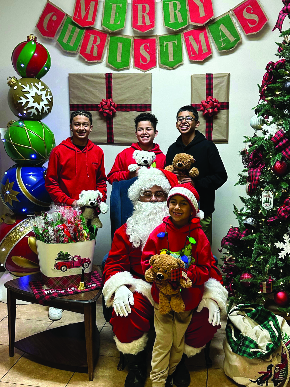 150 Teddy Bears given away at Natalia City/ NMDD event by Santa