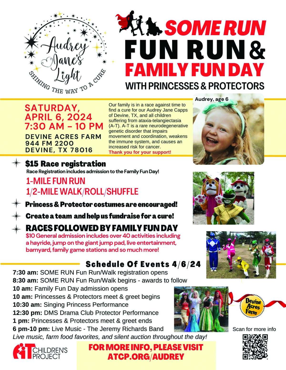 Family fun day at Devine Acres to benefit the family of Audrey Jane Capps