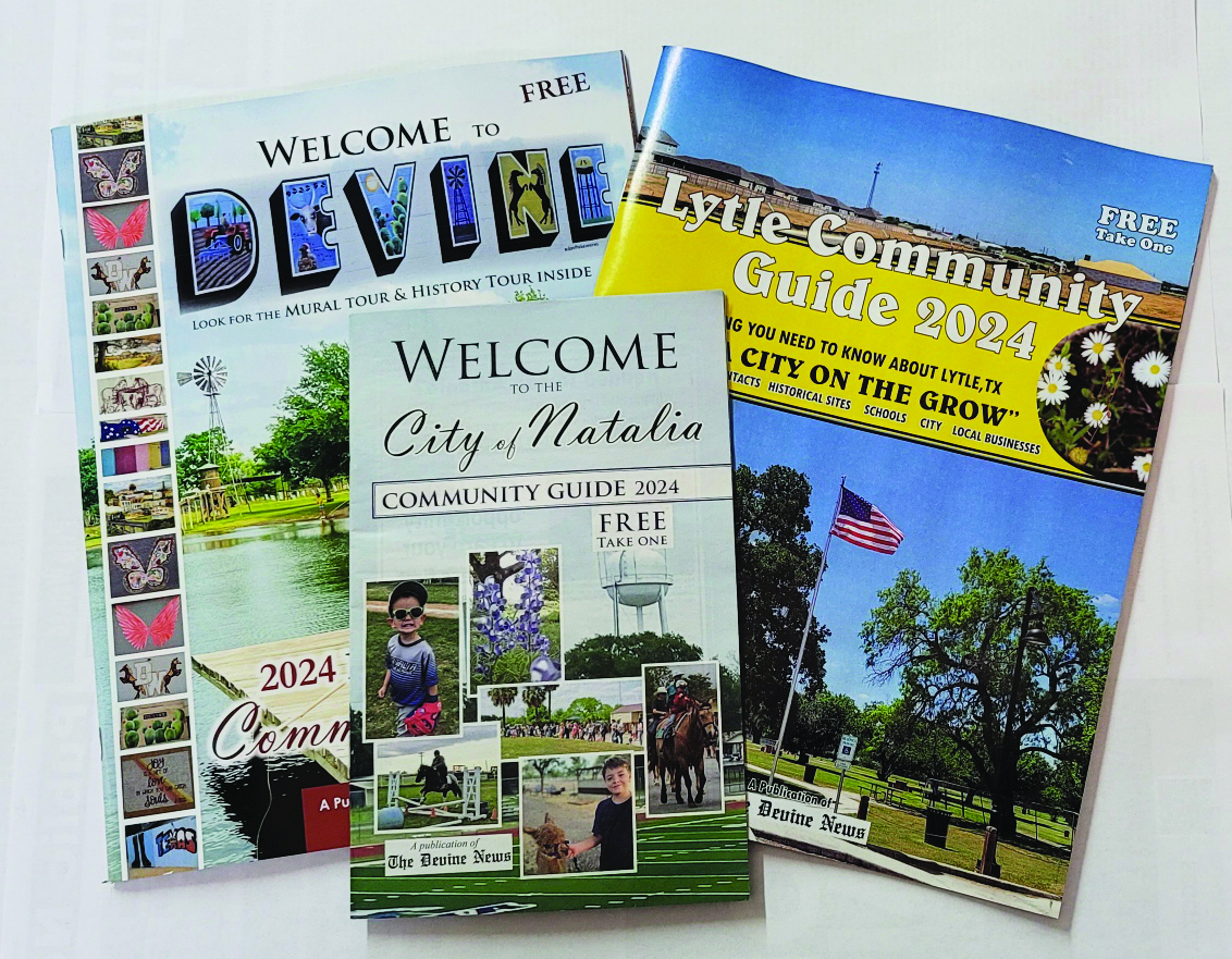 Community Guide magazines available at local businesses