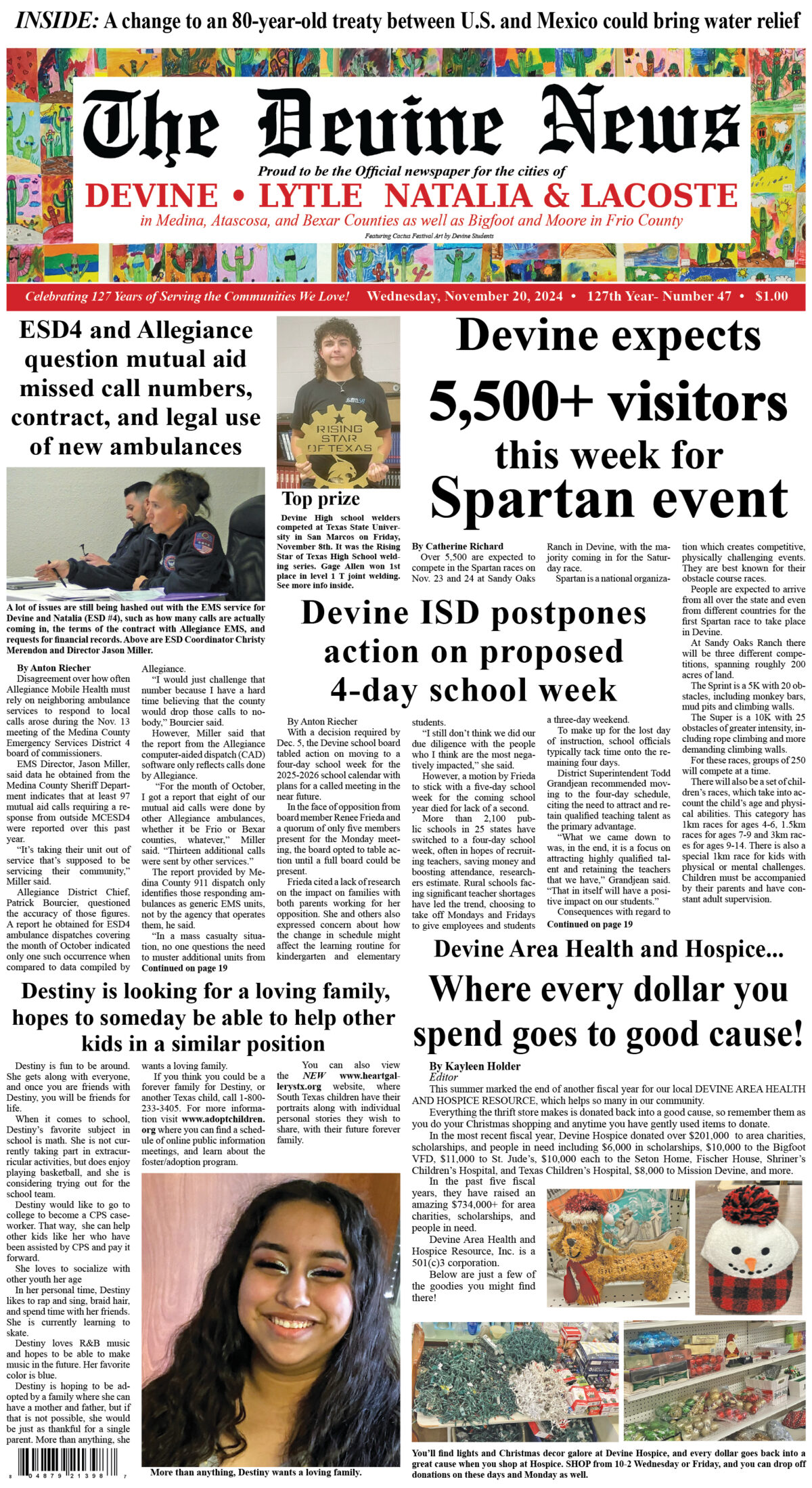 The Devine News Celebrating 126 Years Of Serving The Communities Of