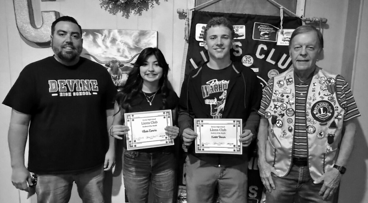 Brown and Zamora chosen Students of the Month